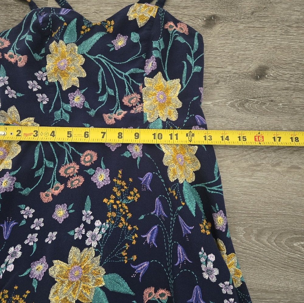 Blue Floral Dress Size Small - Picture 11 of 13